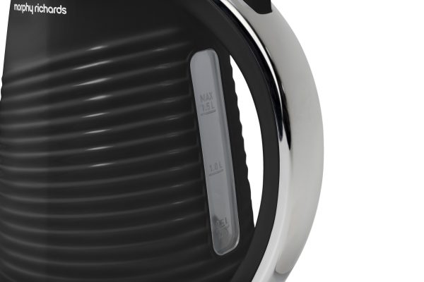 MR Dune Premium Patterned Kettle Black 1.5 litre