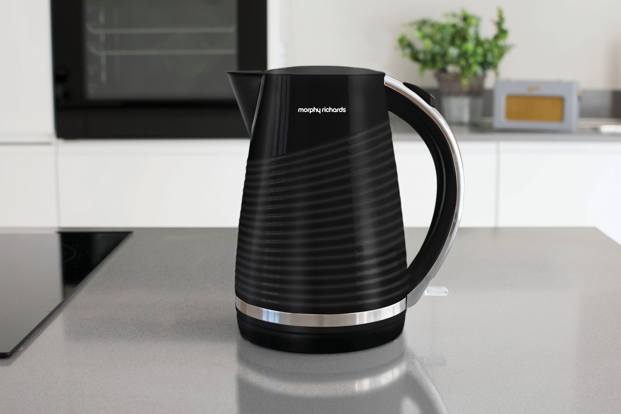 MR Dune Premium Patterned Kettle Black 1.5 litre 108266 Stapletons Expert Electrical