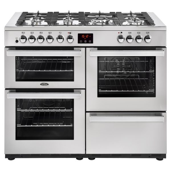 BELLING 110CM DUAL FUEL COOKCENTRE SS – 110DFTPROFSTA