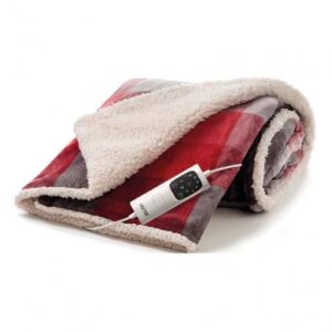 Imetec Deluxe Throw Tartan/White Sherpa – 16739