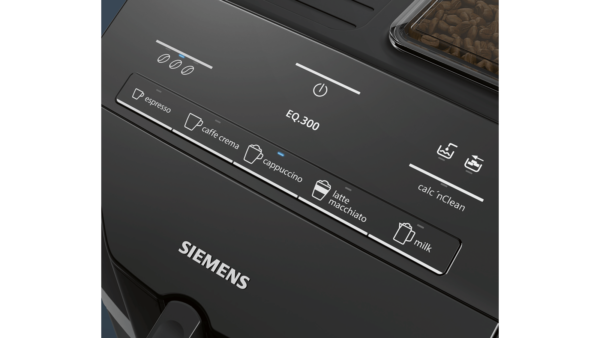 TI351209GB Siemens Fully Automatic Coffee Machine EQ.300 – Black