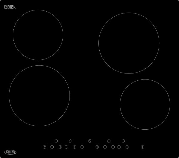 BELLING 4 RING CERAMIC HOB TOUCH CONTROL - BCH60T