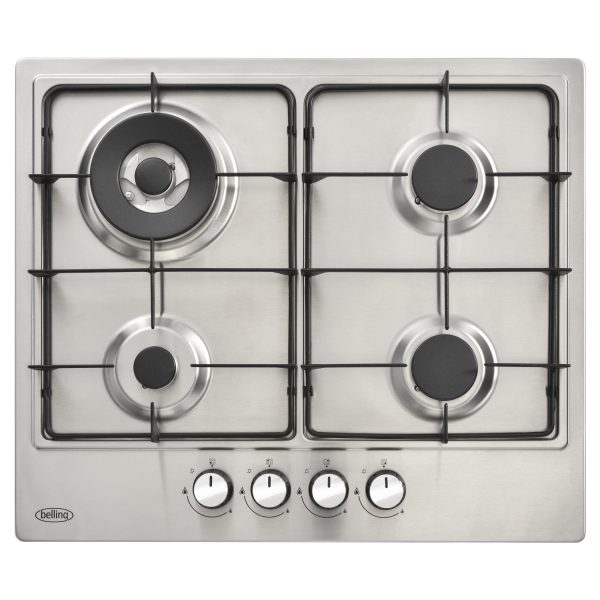 BELLING 4 RING GAS HOB S/STEEL NAT GAS