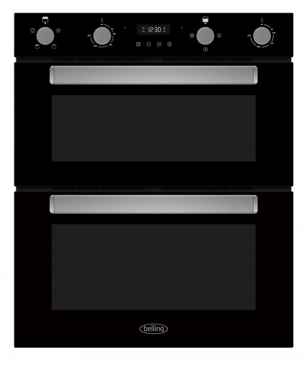BELLING BLACK UC DOUBLE OVEN BI703FPBLK
