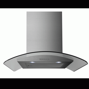 CHIMNEY HOOD 90CM S/STEEL CURVED GLASS – CHIM904GSTA