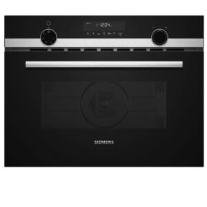 Siemens iQ500, Built-in compact oven with microwave function, 60 cm, Stainless steel CM585AGS0B