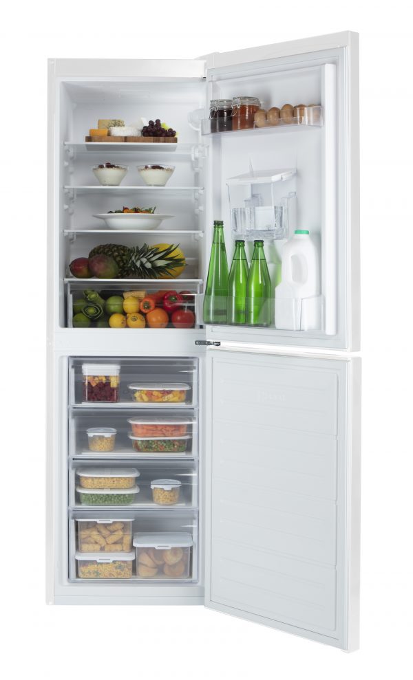 Candy Freestanding Fridge Freezer with Water Dispenser – CVS1745WWDK