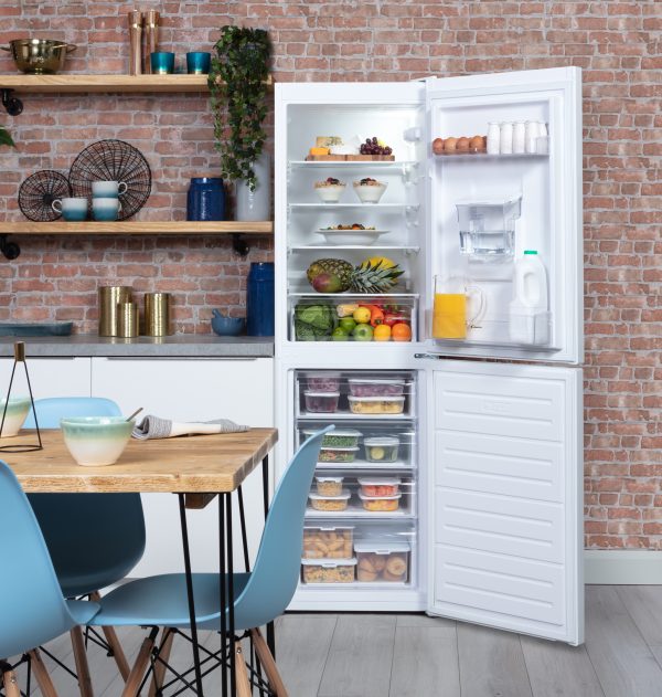 Candy CVS 1745WWDK Freestanding Fridge Freezer with Water Dispenser