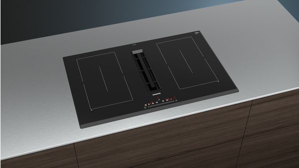 ED851FQ15E Siemens iQ500, Induction Cooktop with Integrated Ventilation System, 80 cm