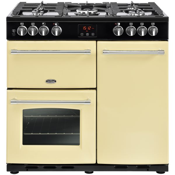 BELLING 90CM DUAL FUEL FARMHOUSE CREAM