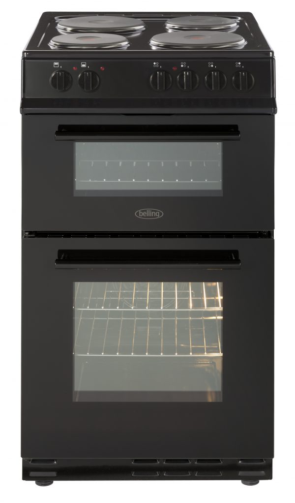 BELLING 50CM DOUBLE ELEC F/S COOKER – FS50EFDOSIL