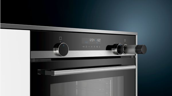Siemens iQ500, Built-in oven with added steam function, 60 cm, Stainless steel HR578G5S6B