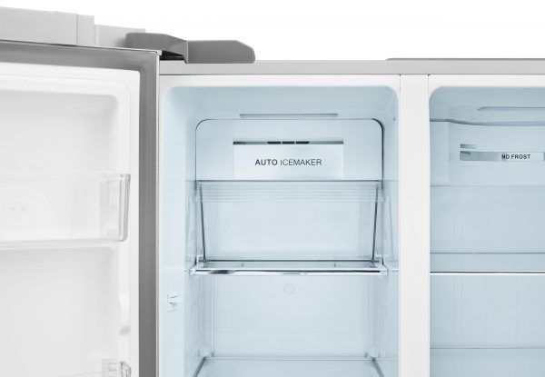 Haier HRF-522IG6 Side By Side 90cm wide Freestanding Fridge Freezer with Plumbed Water dispenser – Silver