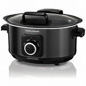 Morphy Richards Slow Cooker 6.5L Manual Sear Stew Black – 461020