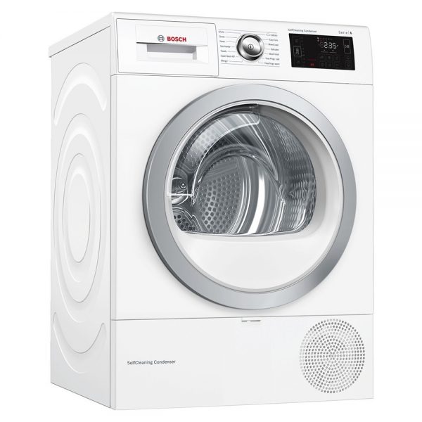 Bosch Serie 6, Heat pump tumble dryer, 9 kg - WTWH7660GB