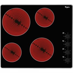 Whirlpool Ceramic Hob 4 Zones 60cm - Black - AKM 609 IX