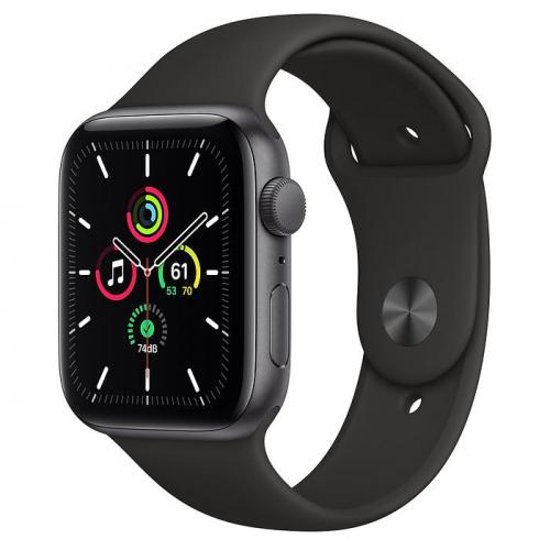 Apple Watch SE 44MM Aluminium Case with Sports Band – Space Grey – mnk03b/a