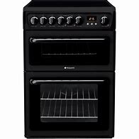 Hotpoint 60cm Ceramic Cooker – Black – HAE60KS