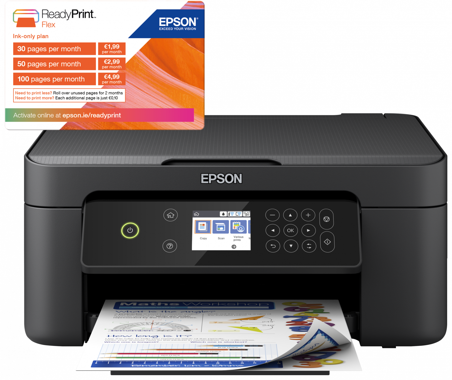 Epson Compact, wireless 3-in-1 printer - XP-4100 - Stapletons