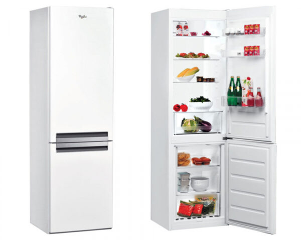 Whirlpool 60cm 1.88m Freestanding Less Frost Fridge Freezer White BLF8121W