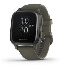 Garmin Venu Sq Music Edition Smartwatch – Moss/Slate – 010-02426-13