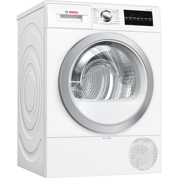 Bosch Serie 6 8KG Freestanding Heat Pump Condenser Tumble Dryer - White | WTR88T81GB