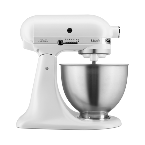 KitchenAid Classic Stand Mixer 4.3 Litre White - 5K45SSBWH