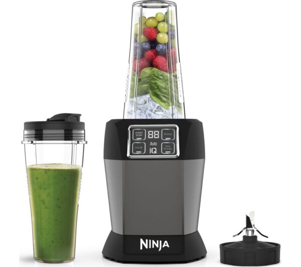 Ninja Auto-IQ 0.7L 1000W Personal Blender Black & Silver – BN495UK