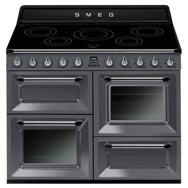 Smeg 110cm Victoria Range Cooker with Induction Hob Slate Grey – TR4110IGR