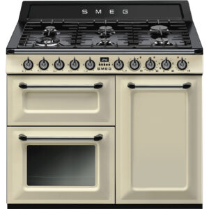 Smeg Victoria Dual Fuel Range Cooker 100cm Wide Cream - TR103P