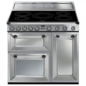 Smeg 90cm Range Cooker Traditional Three Cavity with Induction Hob Stainless Steel - TR93IX