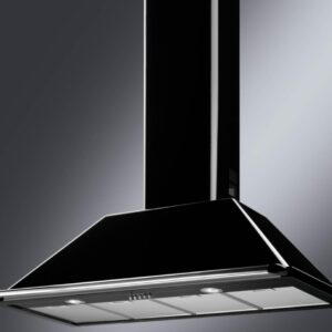 Smeg Black Stainless Steel Chimney Cooker hood, (W)110cm - KT110BL