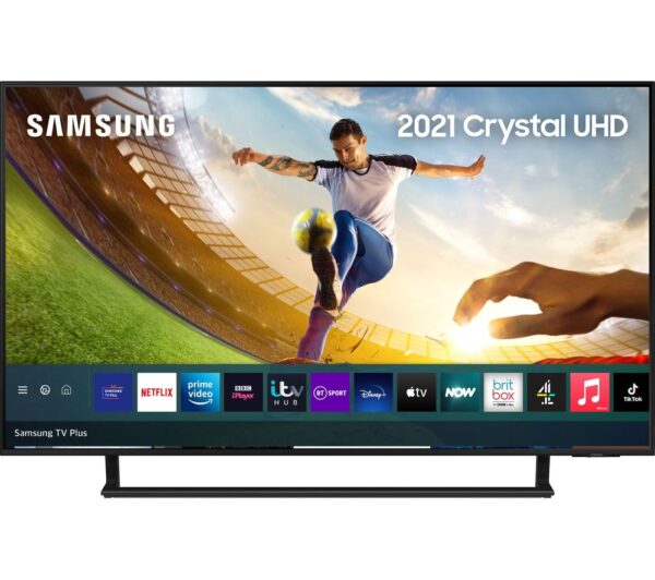 Samsung 43″ AU9070 Crystal UHD 4K Smart TV (2021) – UE43AU9070UXXU