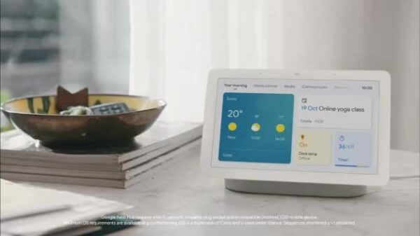Google Nest Hub 2nd Gen with Google Assistant Charcoal - GA01892-GB