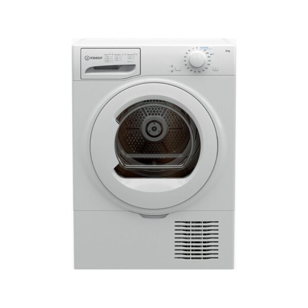 Indesit 8KG Freestanding Condenser Dryer White – I2D81WUK