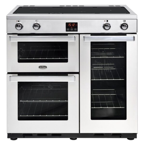 Belling Cookcentre 90cm Induction Range Cooker Stainless Steel – 90EIPROFSTA