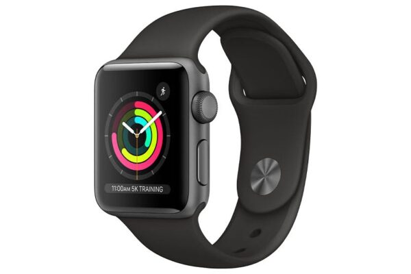 Apple Watch Series 3 38mm Aluminium Case With Sports Band - Space Grey - MTF02B/A