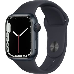 Apple Watch Series 7 GPS 41mm Midnight Aluminium Case with Midnight Sport Band - MKMX3B/A