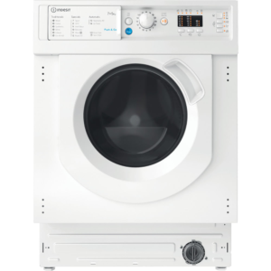 Indesit  7kg/5kg 1200 Spin Intergrated Washer Dryer – White – BIWDIL75125UKN