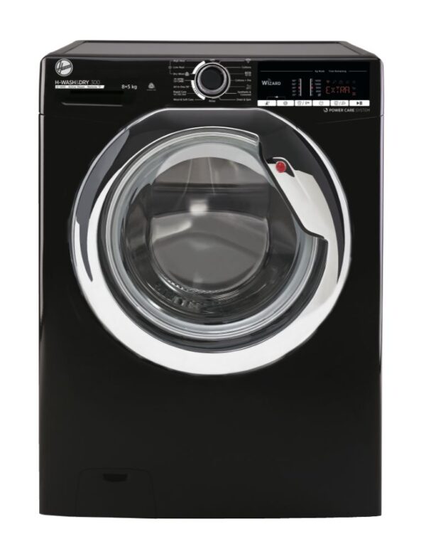 Hoover 8kg Wash 5kg Dry 1400rpm Freestanding Washer Dryer Black – H3DS4855TACBE-80