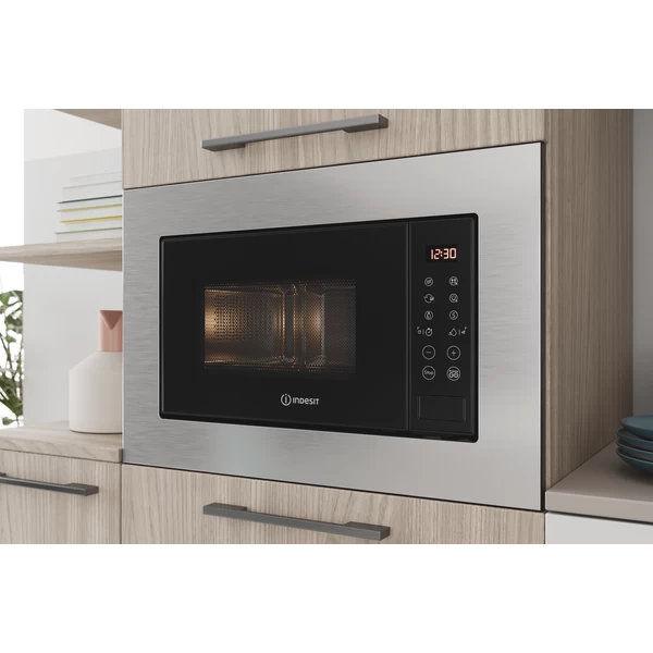 Indesit Built-in Microwave with Grill Stainless Steel – MWI120GX