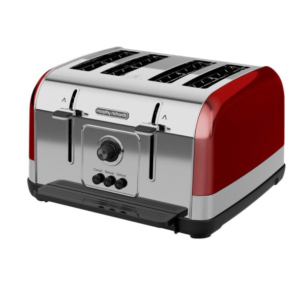 Morphy Richards Venture Red 4 Slice Toaster - 240133
