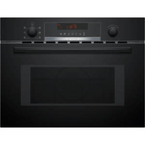 Bosch Serie 4 Compact Built in Microwave, Oven and Grill Black – CMA583MBOB