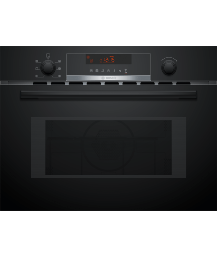 Bosch Serie 4 Compact Built in Microwave, Oven and Grill Black – CMA583MBOB