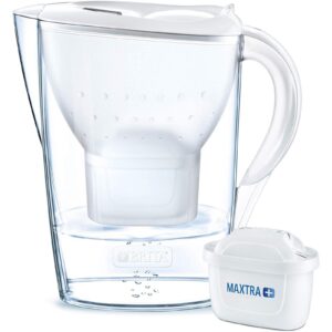 Brita 2.4 L Style Water Filter Jug and 3 Maxtra+ Filter Cartridge – White/Soft Grey