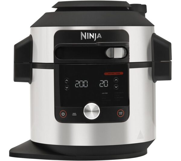 Ninja Foodi Max 7.5L 14-in-1 SmartLid Multi Cooker Black/Silver – OL650UK