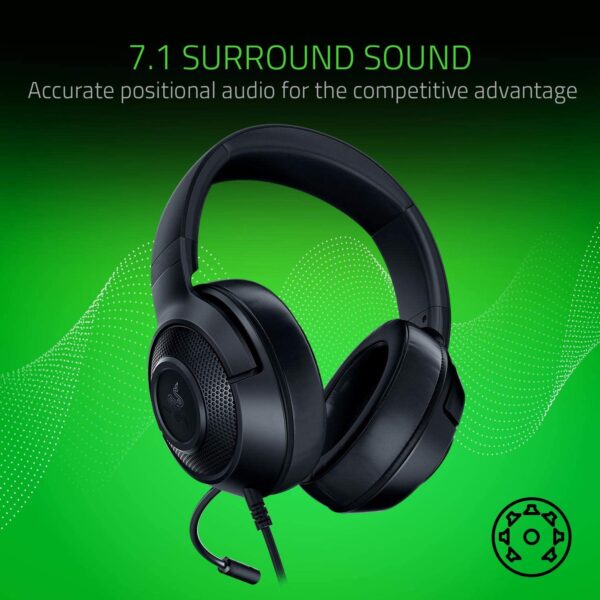 RAZER Kraken X Lite 7.1 Gaming Headset – Black