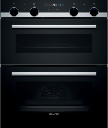 Siemens iQ500 Built-Under Double Oven Stainless steel – NB535ABS0B