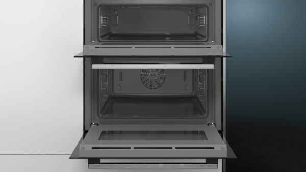 Siemens iQ500 Built-Under Double Oven Stainless steel – NB535ABS0B