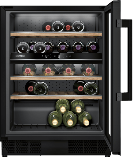 Siemens iQ500, Wine cooler with glass door, 82 x 60 cm – KU21WAHG0G